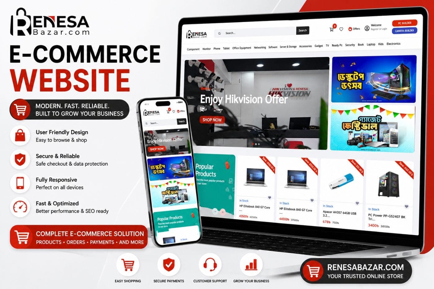 Renesa Bazar - Modern E-Commerce & Retail Platform
